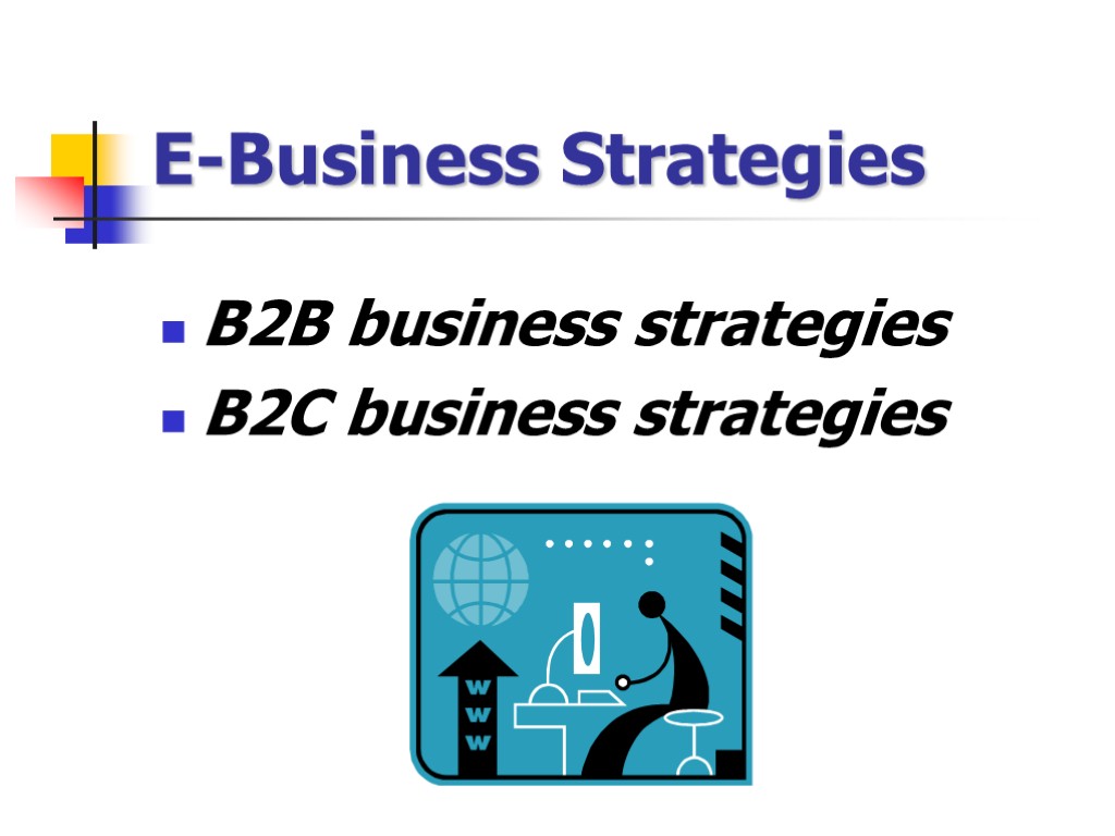 E-Business Strategies B2B business strategies B2C business strategies